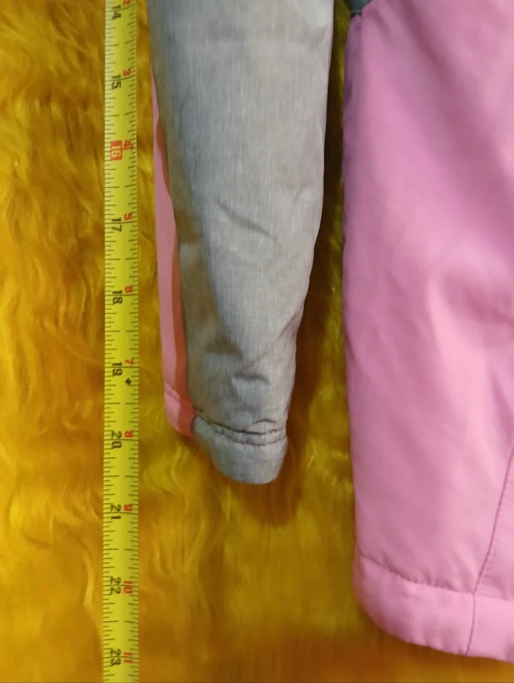 Gerry Girls L 14/16 Pink Gray Hooded Insulated Winter Jacket Coat Full Zip